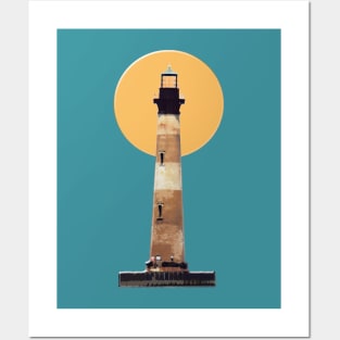 Morris Island lighthouse Posters and Art